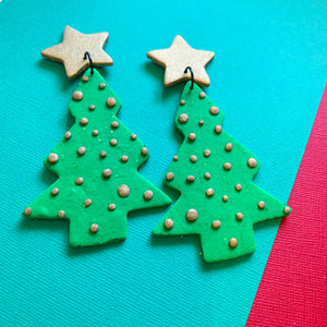 Christmas Tree Gold Dots
