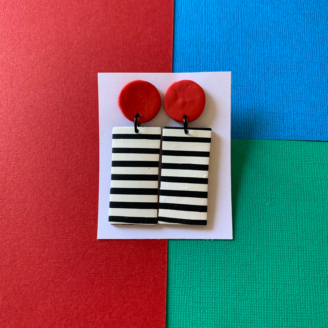 Stripes- Red Rectangle